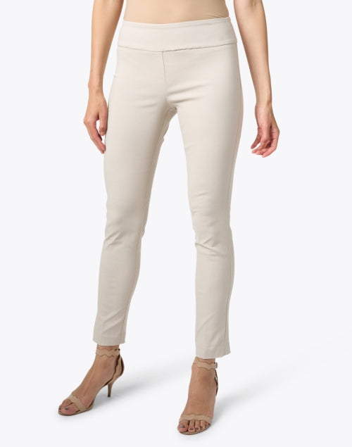 Lauren Elliott Women's Control Stretch Pull-On Chino Ankle Pants