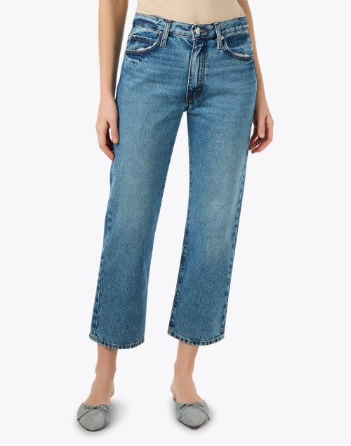 Frame Hang Classic Straight-Leg Cotton Denim Jeans for All-Day Comfort