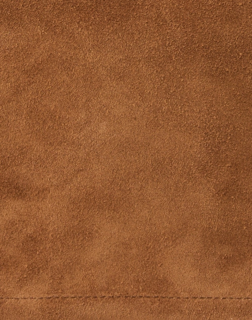 Stylish Philippe Brown Suede Shoulder Handbag
