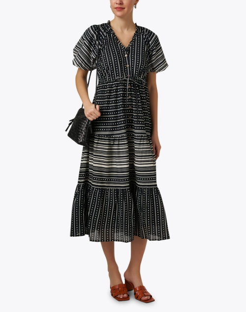 Stylish Black Woven Leather Mallory Crossbody Bag for Day Trips