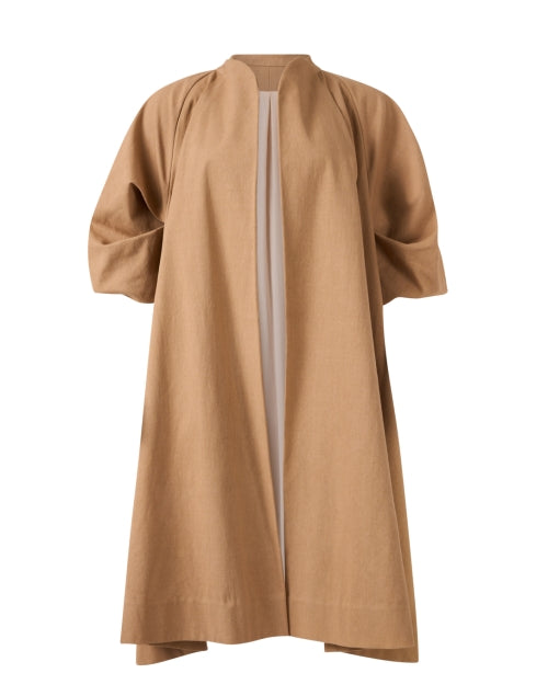 Stylish 100% Cotton Josephine Tan Oversized Duster Coat