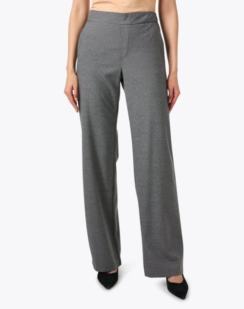 Stylish Chiara Grey Check Stretch Pants for Weekdays