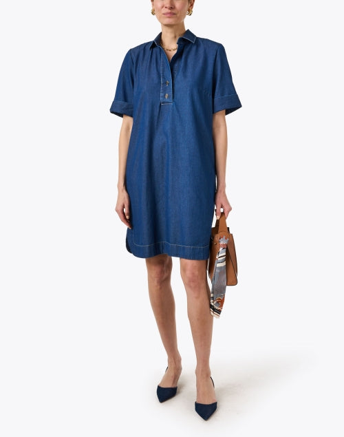 Stylish Aileen Women's Mini Denim Dress for On - the - Go Fashion