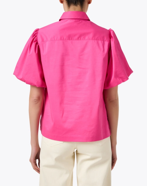 Angelina Blouse with Pink Puff Sleeves for Modern Women