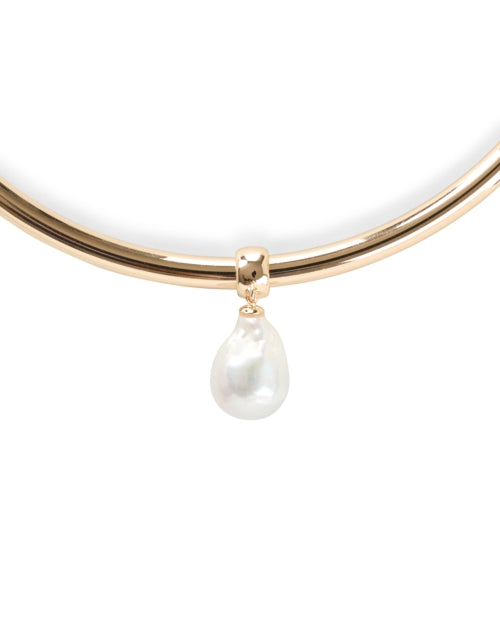Elegant 14k Gold - Plated Talia Freshwater Pearl Removable Choker Necklace
