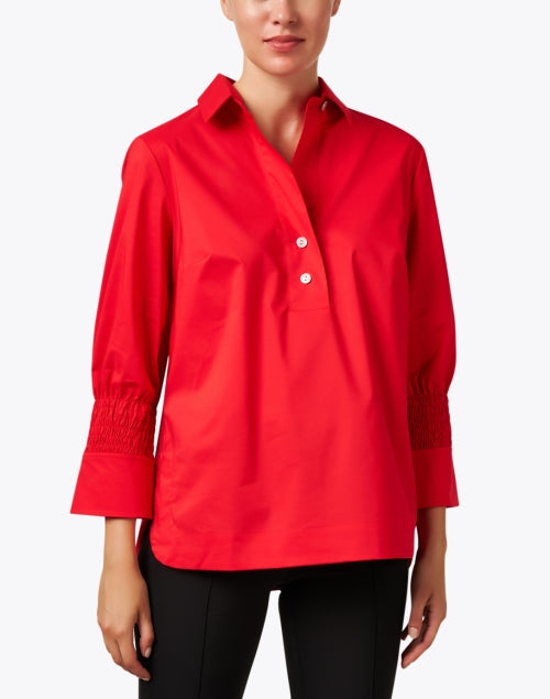 Stylish Stretch Cotton Morgan Red Shirt for the New Season