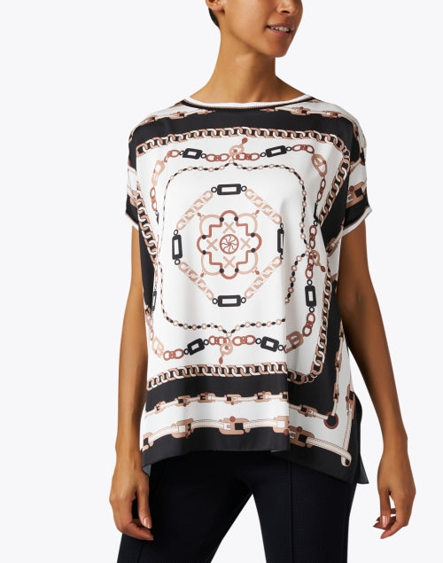 Stylish Lightweight Satin Multi - Print Scarf - Inspired Top