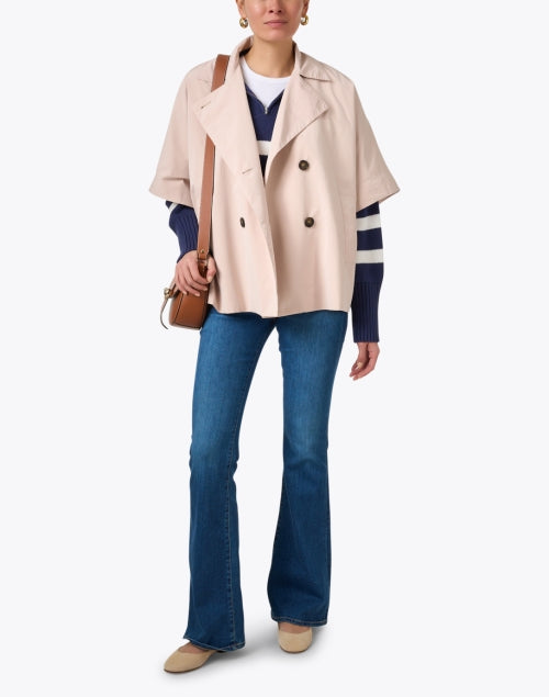 Tan-Colored Women's Fashionable Trench Jacket for This Season