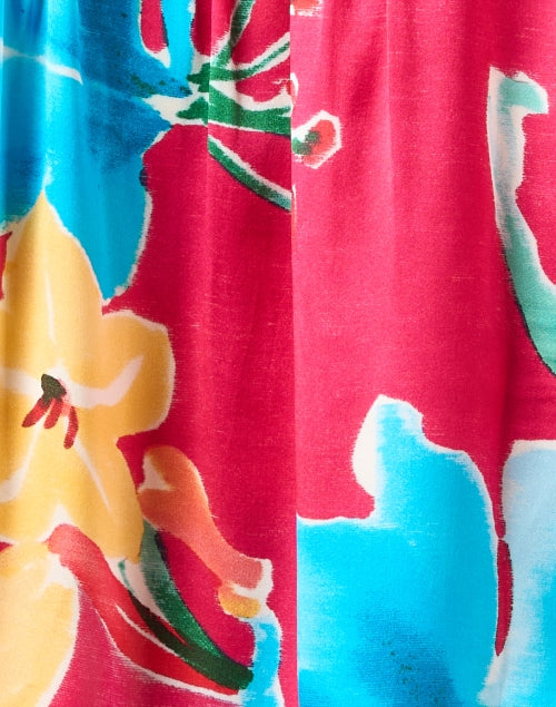 Dani Luxury Multi - Floral Silk Blouse for Versatile Style