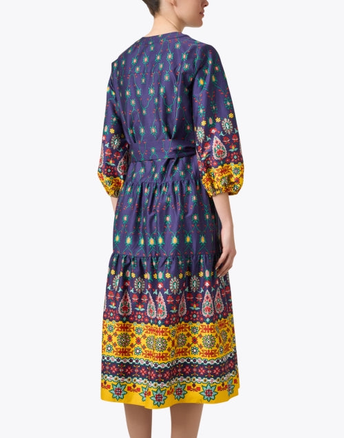 Claire Stylish Multi - Printed Stretch Cotton Dress for Warm Weather