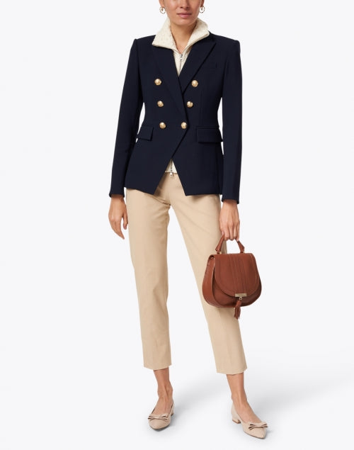 Upstate Essential Ivory Soft Merino Wool Cable Knit Dickey for Cold Weather