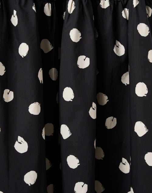 Stylish Santiago Black and White Polka - Dot Print Women's Dress