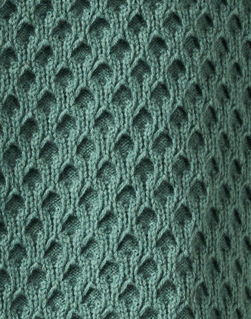 Lafayette 148 New York's Elegant Ivy Green Wool - Cashmere Blend Sweater