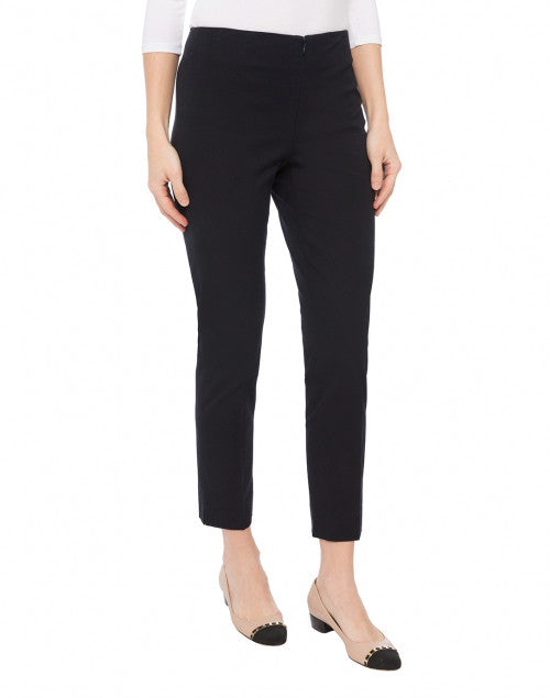 Navy Blue Stretchable Cotton Casual Pants for Men - Jerry Brand