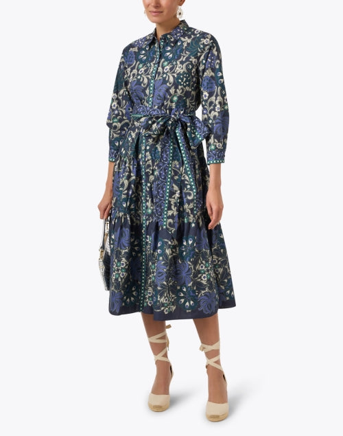Lolita Style Blue Multi-Printed Fashion Dress