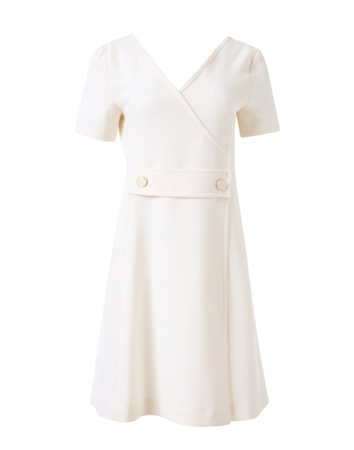 Tabitha Wool Crepe Mini Dress with Flattering Waist Detail