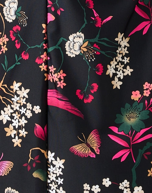 Stylish Cameron Black Floral Pull - on Dress for Everyday