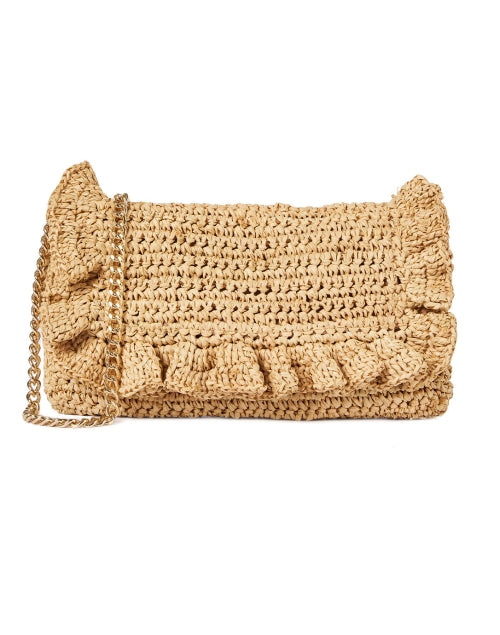 Stylish Beige Raffia Riwana Bag for Everyday Elegance