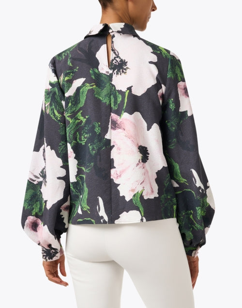 Stylish Black Multi - Floral Women's Top for All - Day Comfort
