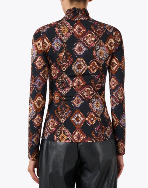Stylish Suzie Multi - Print Women's Turtleneck Top