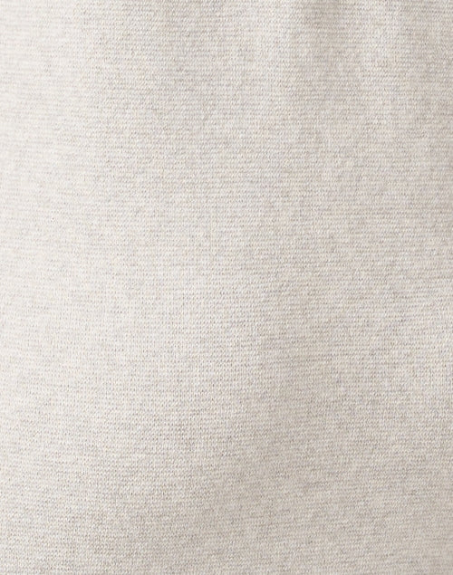 Stylish Grey Cotton - Cashmere Parisian Turtleneck Mini Dress