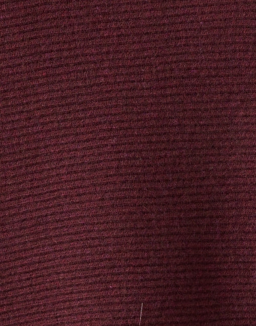 Stylish Burgundy Wool Poncho-Style Sweater for Transitional Seasons