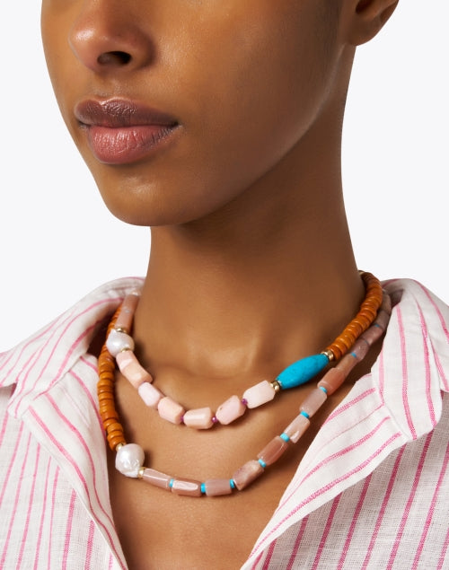 Exquisite Cabana Pearl and Savannah-Style Long Necklace for Women