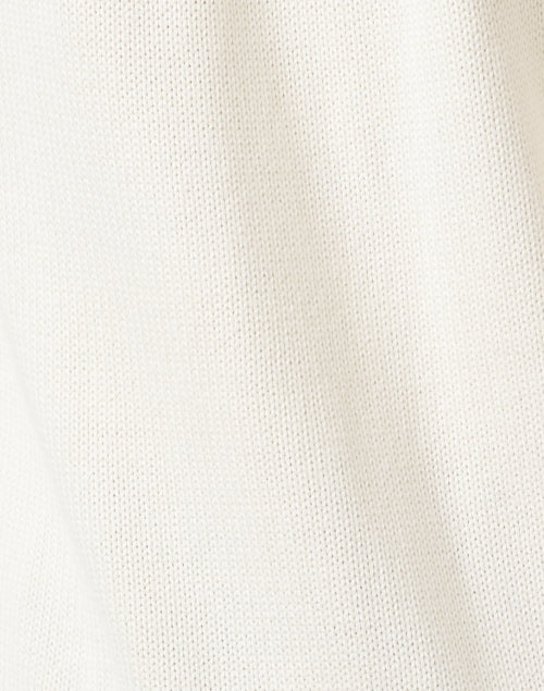 Stylish Helsinki White Turtleneck Sweater with Multi - Print Design