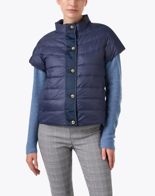 Navy Quilted Insulated Greenwich Puffer Jacket from Cortland Park