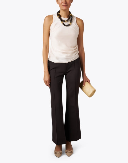 Elegant Ivory Johansson Sleeveless Shell Top for Stylish Looks