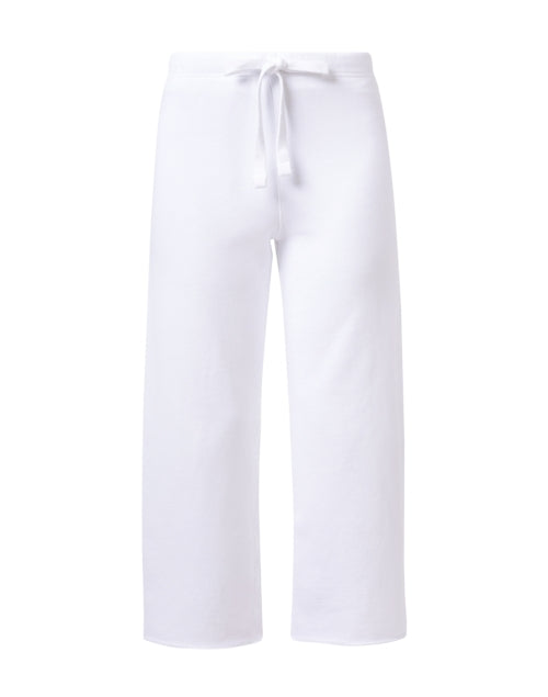 Stylish Catherine White Wide-Leg Pull-On Sweatpants