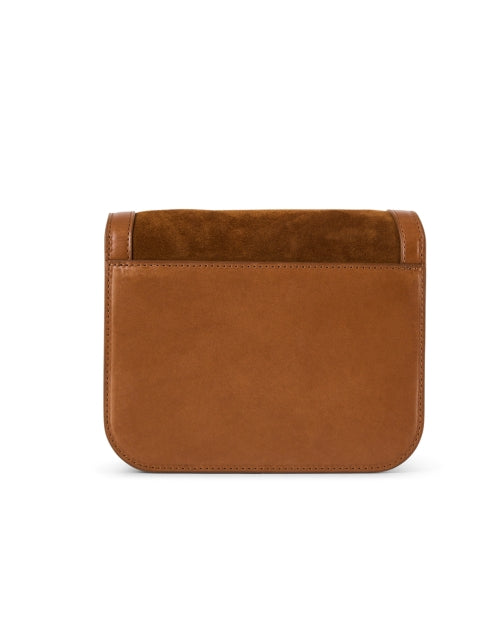 Desi Luxury Brown Suede Crossbody and Clutch Style Handbag