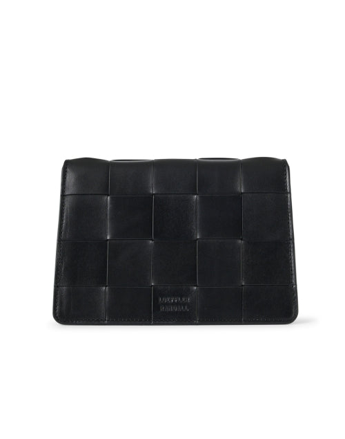 Exquisite Delphine Black Leather Multi - Style Bag