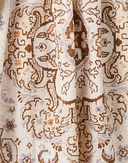 Exquisite Handmade Jaffa Paisley Print Cotton Midi Dress