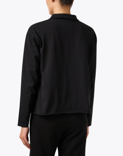 Patrick's Black Popover Henley Men's Top - A Classic Wardrobe Essential