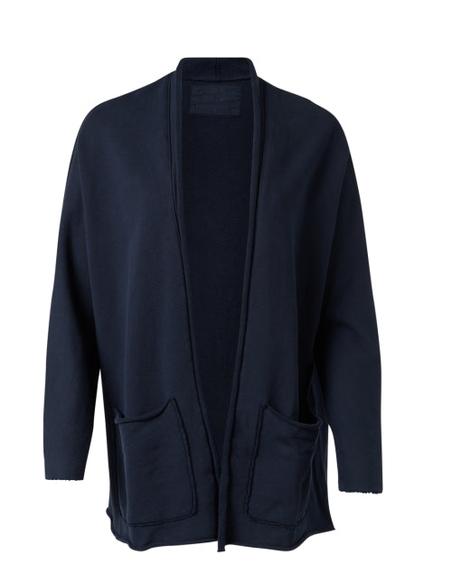 Stylish Barbara Navy Soft Cotton Cardigan for Versatile Layering