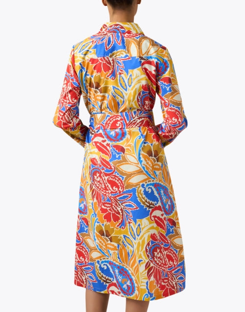 Tamron Multi Paisley Patterned Cotton Women's Shirt Dress for Stylish Occasions