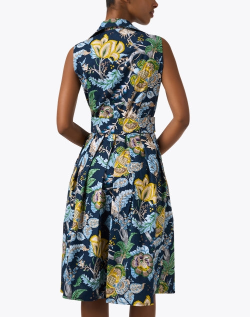 Audrey Multi - Print Indigo Women's Fashionable Dress