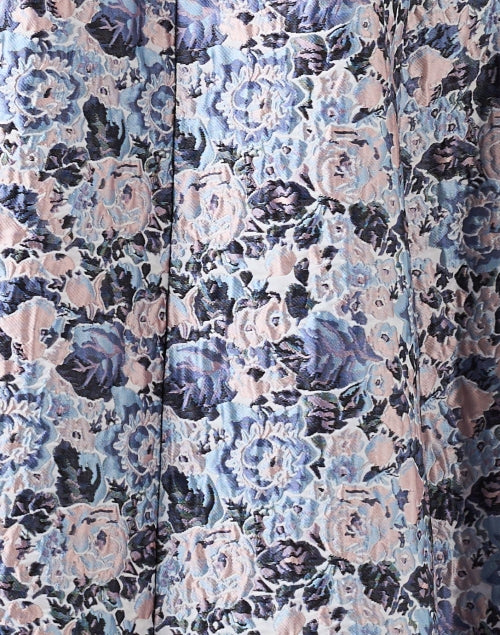 Stylish Olivia Lavender Floral Jacquard A - Line Occasion Dress