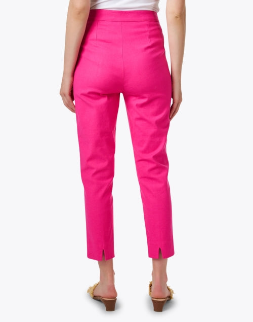 Stretchy Pink Cotton Lucy Pants for Women - Ideal Slim - Leg Bottoms