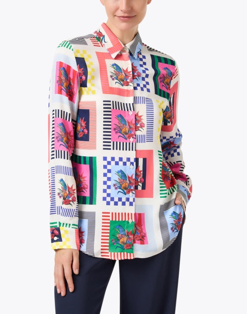 Gaby Women's Multi - Patterned Lightweight Blouse Top