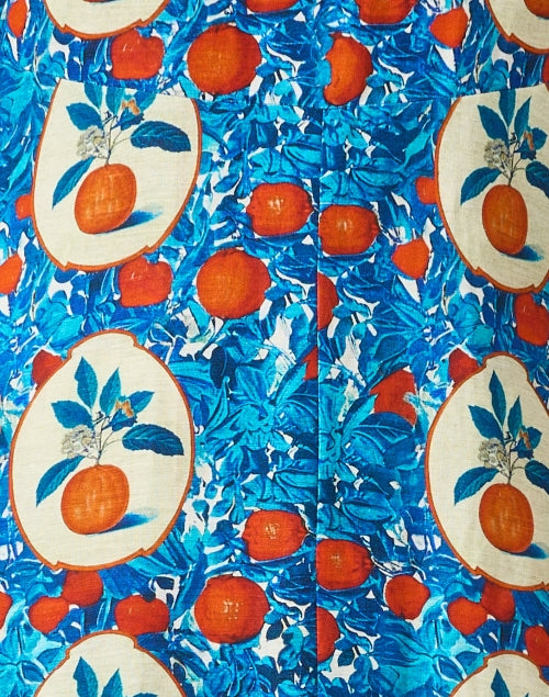 Stylish Casey Women's Multi Orange Print Summer Dress
