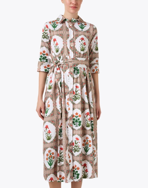 Vilagallo's Stylish Brenda Women's Multi Floral Print Cotton Summer Dress