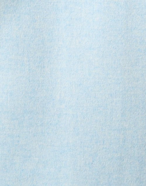 Stunning Surf Blue Wool and Cashmere Blend Women's Winter Coat