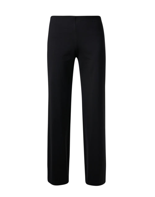 Shawna Elastic - Waist Black Pull - On Wide - Leg Equestrian Trousers