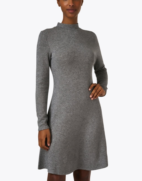 Stylish Grey Knitted Women's Dress
