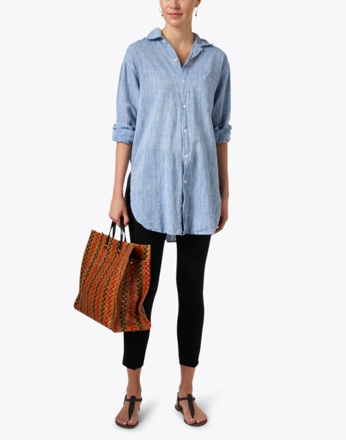 Marella Casual Longline Light Wash Cotton Button - Down Shirt for Everyday Wear