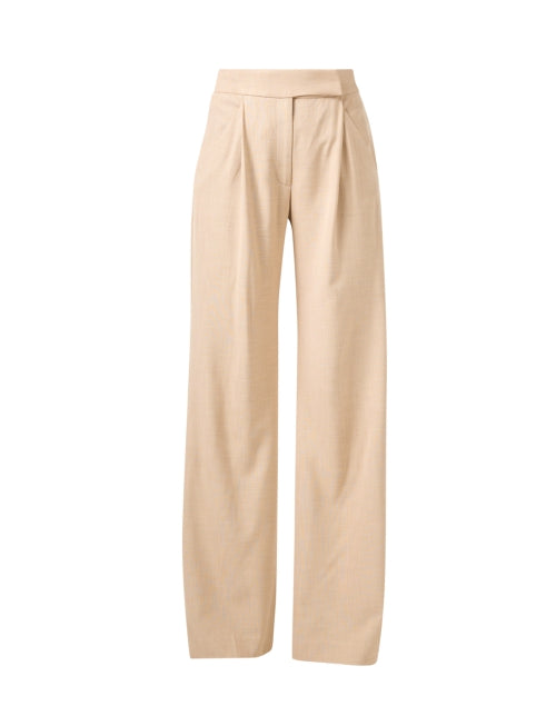Veronica Beard Marbeau Khaki Colored Wide-Leg Women's Trousers
