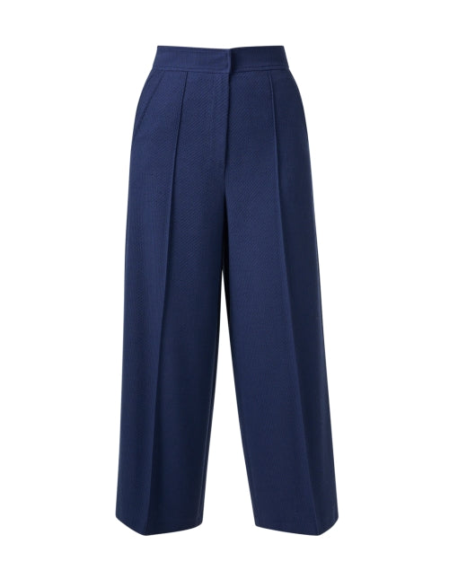 Sophie Navy High - Waisted Wide Leg Trousers for a Stylish Look