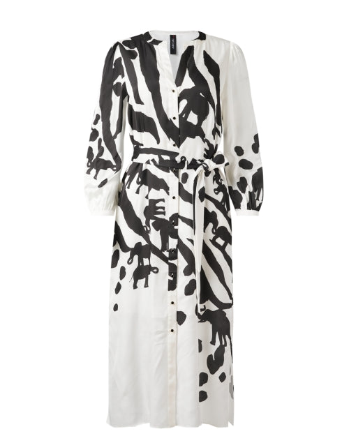 Marc Cain Bele Women's Animal Print Mid-Length Shirt Style Dress